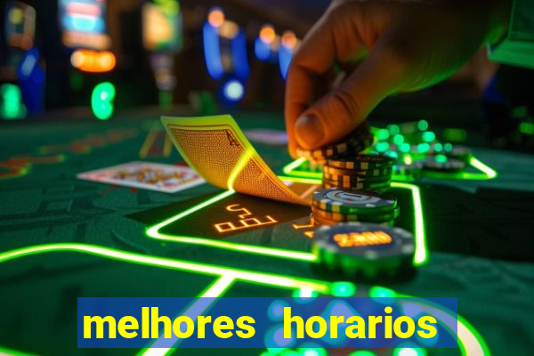 melhores horarios pagantes fortune tiger