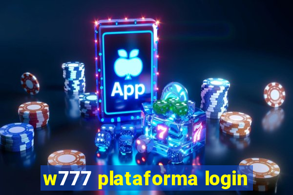 w777 plataforma login