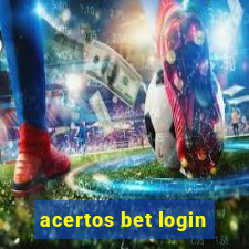 acertos bet login