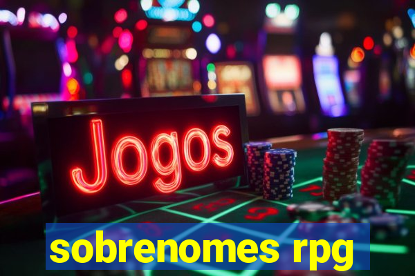 sobrenomes rpg