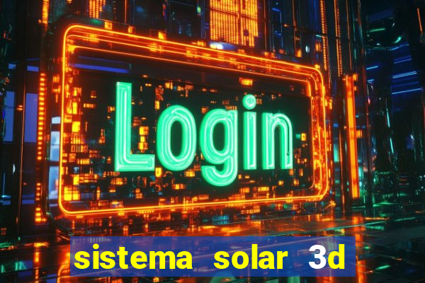 sistema solar 3d em movimento