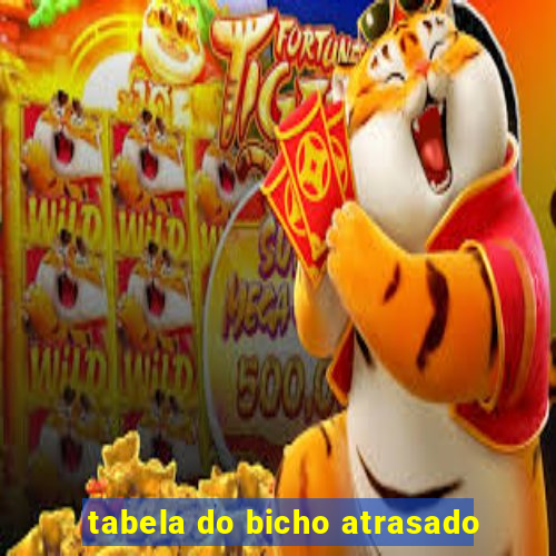 tabela do bicho atrasado