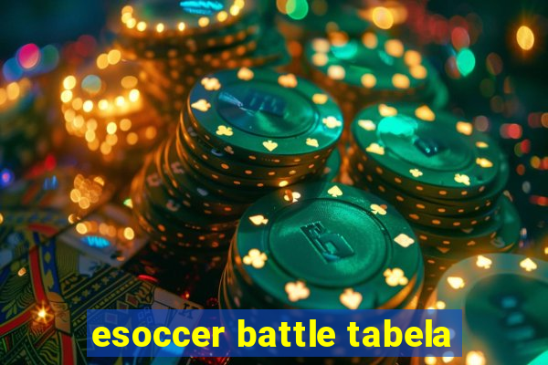 esoccer battle tabela